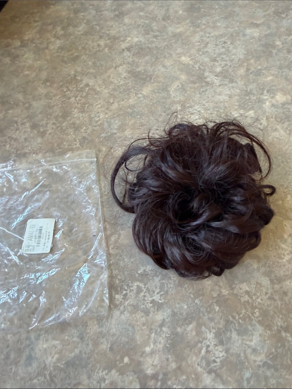 Brown Messy Bun Hair Scrunchie Clip